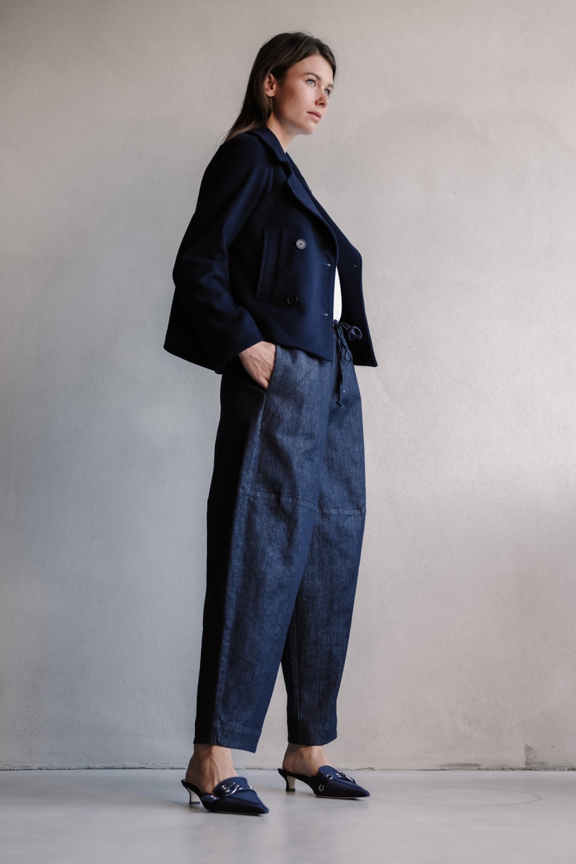 Bernie Wool Cropped Coat