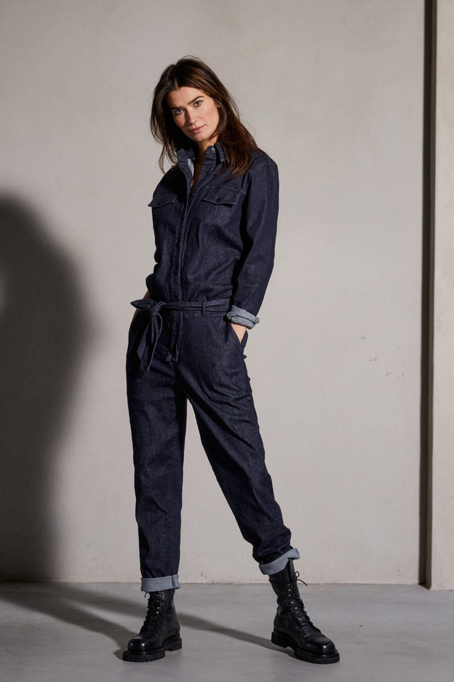 Bri Denim Jumpsuit