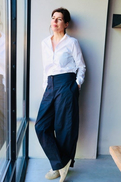 Jet Paper Cotton Trousers