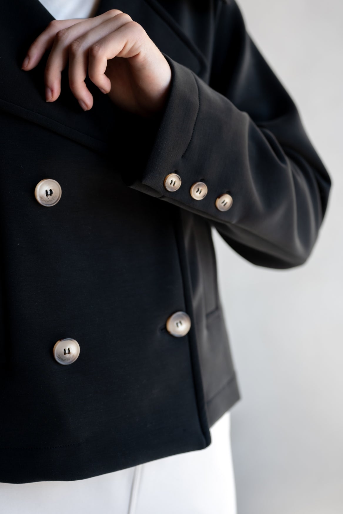 Bernie Cupro Sweat Cropped Coat