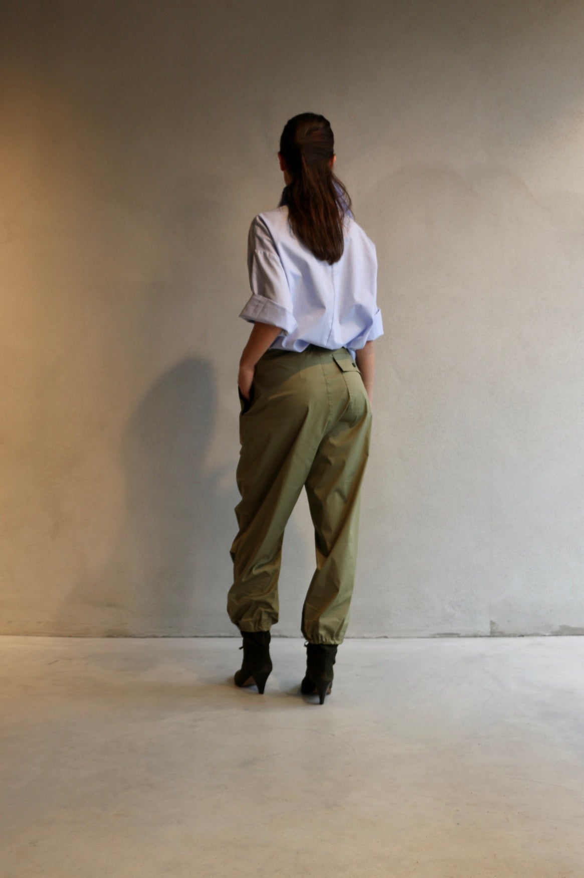 Italy Paper Cotton Trousers